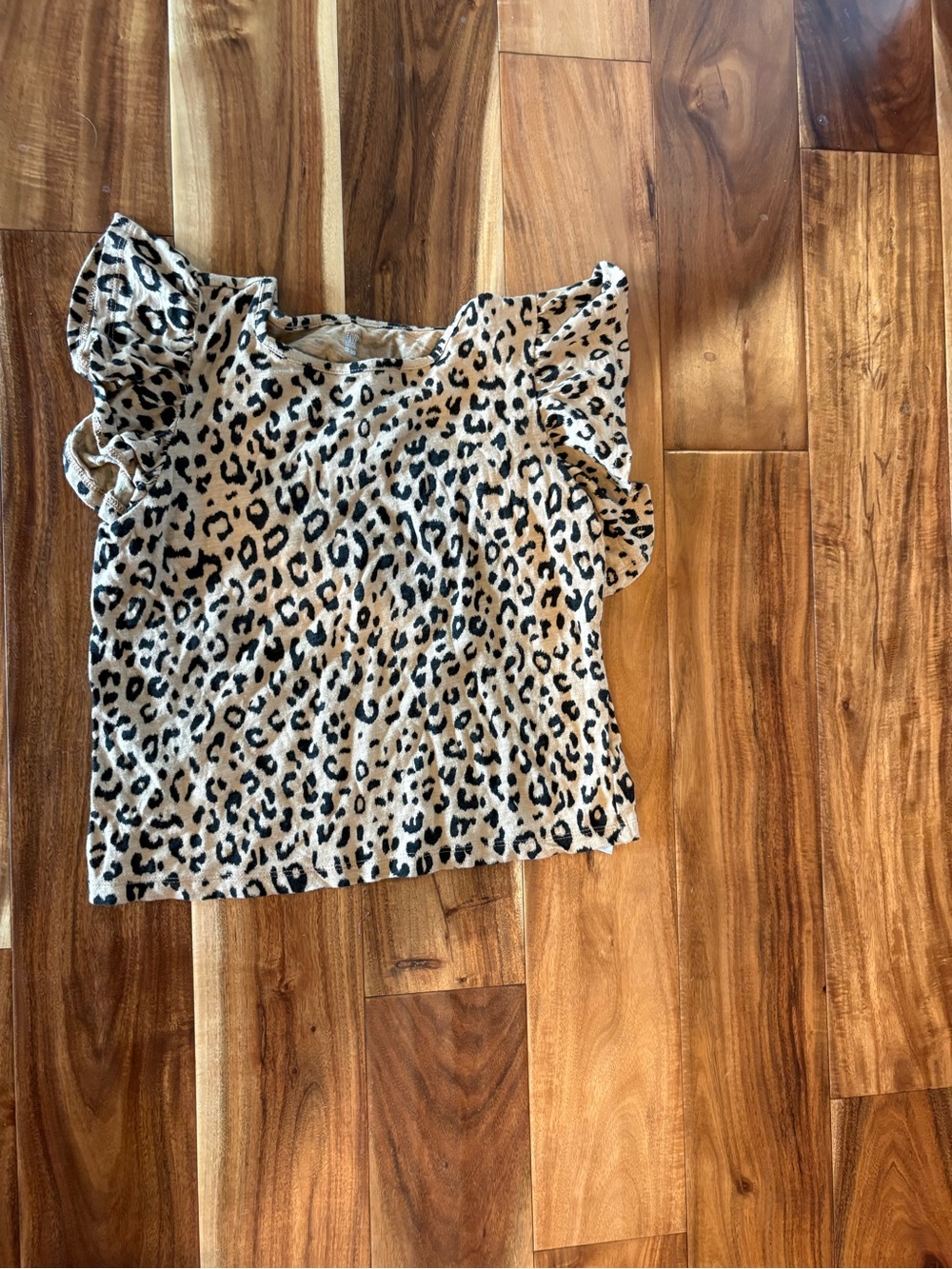 GAP Kids Leopard Print Top - Beige & Black
